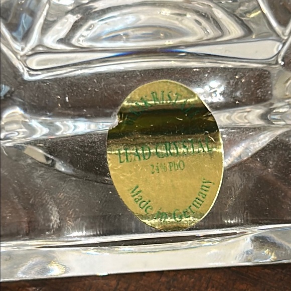 Bleikristall 24% Lead Crystal Decorative Cross Statue Made in Germany 8.5” - Picture 3 of 10